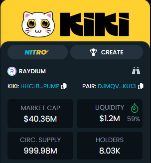 jmsfnt's tweet photo. 50M INCOMING. DONT SLEEP DONT FADE ON @KIKIcatofficial https://t.co/zMkqLq5bBc