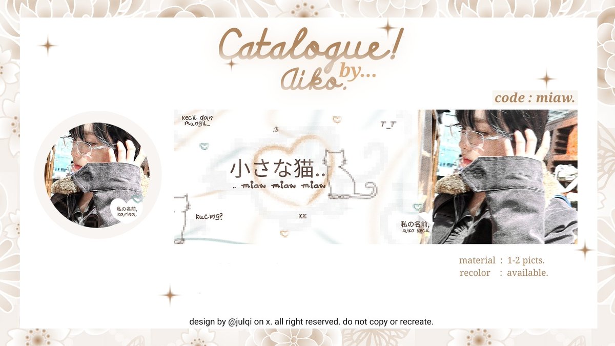 help repost? thank you! :3

hello sweetlings! aku open titipan untuk katalog baru ini by reply ya. <SPECIAL PRICE> karena belum masuk ke katalog by request. bisa cek ALT dulu sebelum jajan ya!

#zonauang