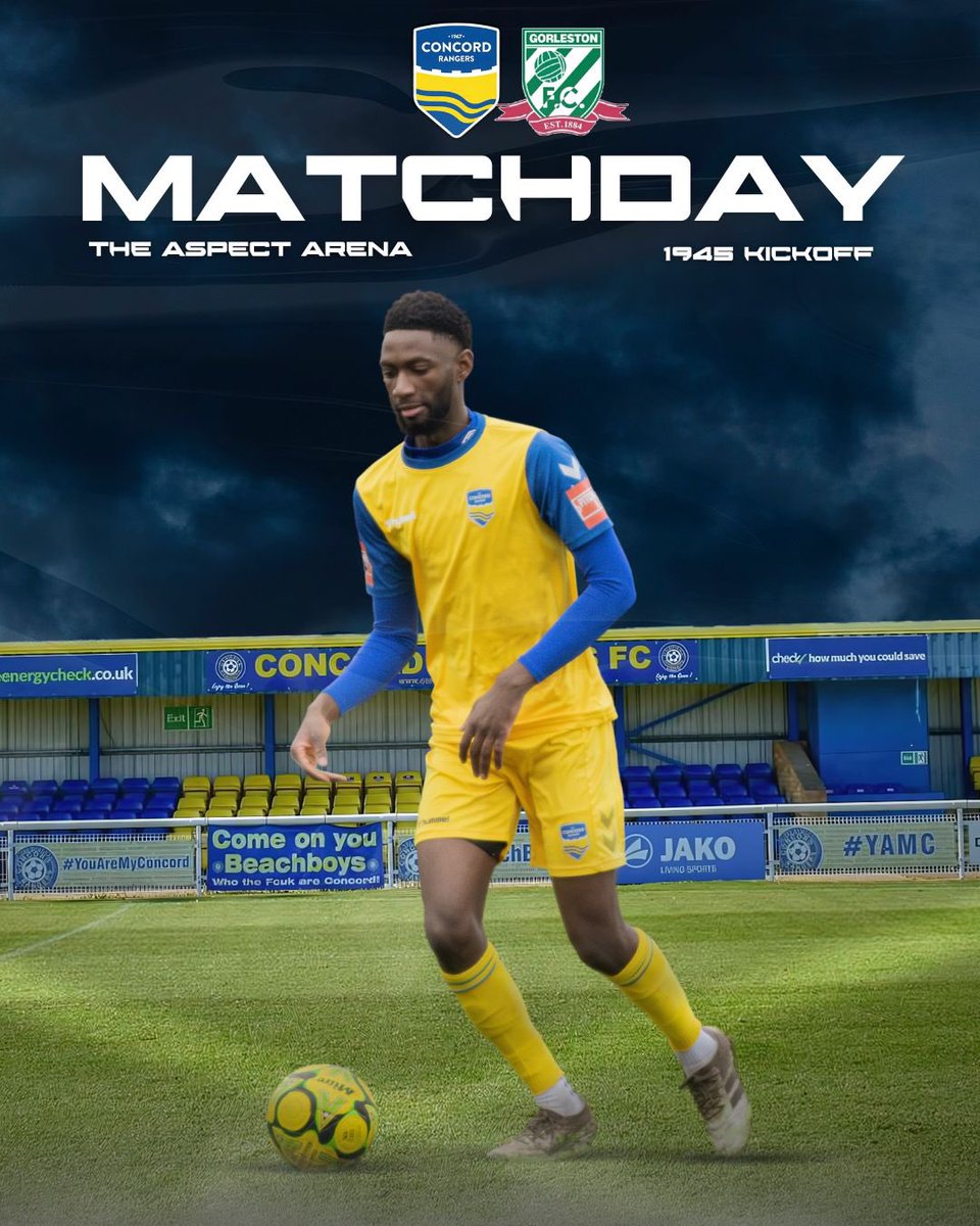 𝑴𝑨𝑻𝑪𝑯𝑫𝑨𝒀 

🆚 <a href="/gorlestonfc/">Gorleston Football Club</a> 
🏆 Isthmian North Division 
🏟️ The Aspect Arena 
⏱️ 19:45 pm

#YAMC💛💙