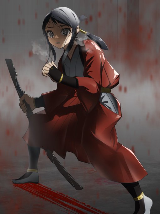 人斬り 高嶺響
#格ゲーキャラ描こうぜ 