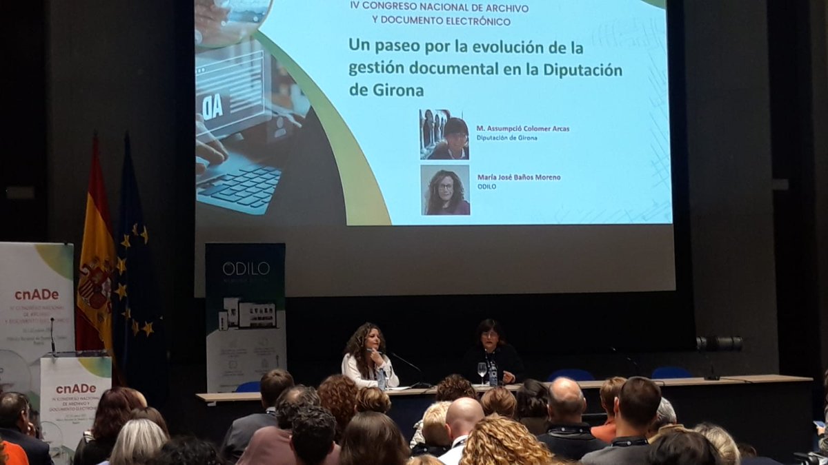 La <a href="/DiputacioGirona/">Diputació de Girona</a> no podía faltar en este #IVcnADe. María José Baños de <a href="/Odilo_MD/">ODILO Memoria Digital</a> entrevista a <a href="/XonColomer/">xon colomer</a> que nos cuenta la evolución de la #GestiónDocumental en esta institución.
