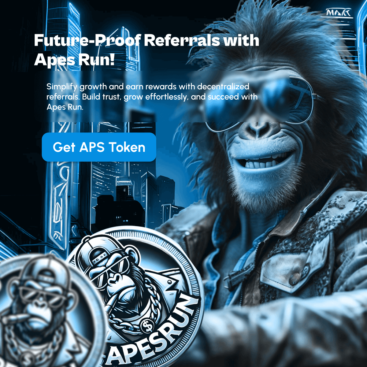 ApesRun_'s tweet photo. Experience the next level of referrals with blockchain technology. Build trust, secure rewards, and achieve seamless growth in a decentralized network.

🔥 Start your journey now: https://t.co/eJLXwemaqG 

#ApesRun #decentralizedreferrals #CryptoRewards #mlm #blockchainsolution https://t.co/AZIwKpC8m0