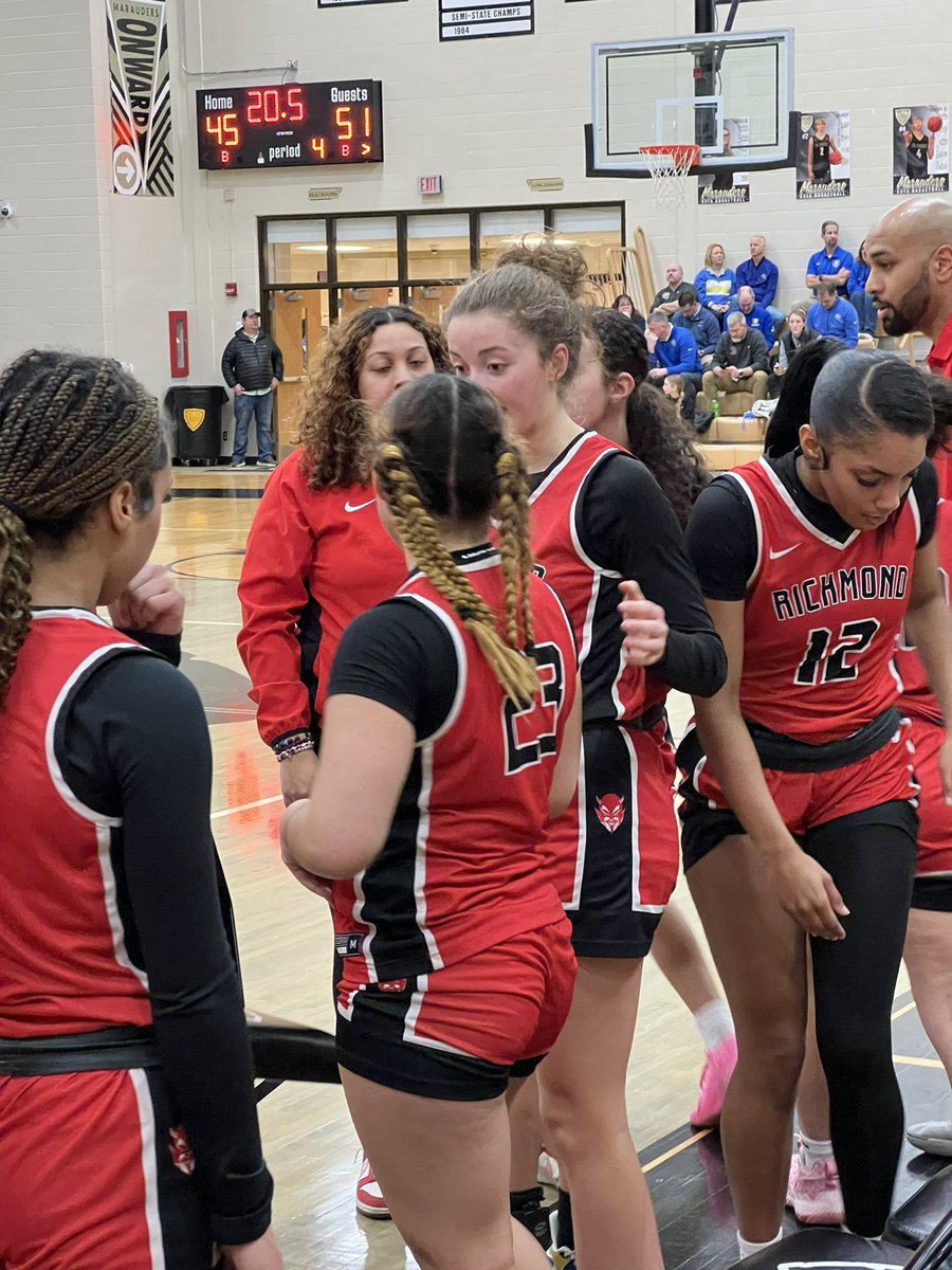 raewoolpy's tweet photo. WE WON! RHS Girls Basketball beats Greenfield Central 54-50 to win the first game in @IHSAA1 Sectionals. @LearnatRHS @RHSRedDevils @wearrrichmond https://t.co/Q3t1A368hZ