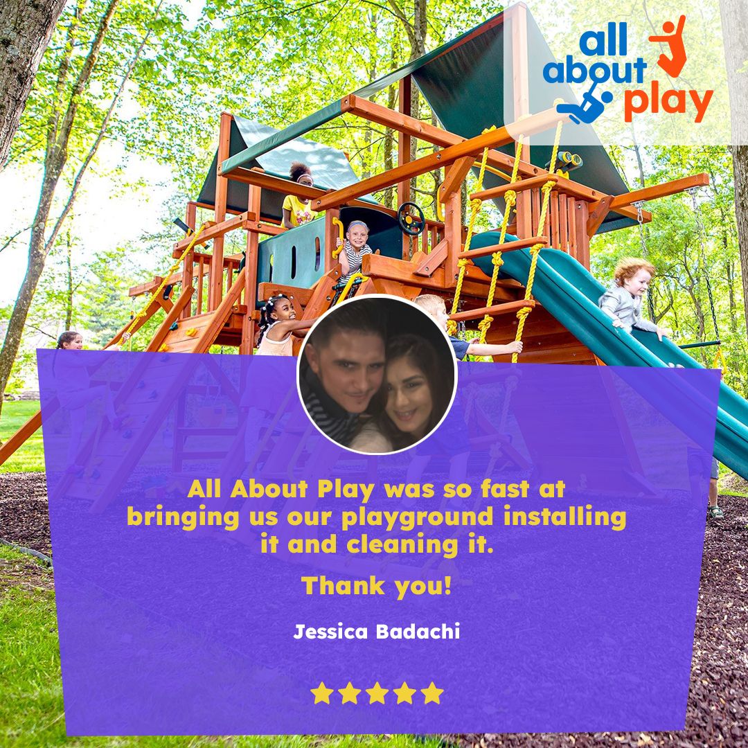 AllAboutPlay1's tweet image. All About Play was so fast at bringing us our playground installing it and cleaning it. 

Thank you!

– Jessica Badachi 

Thank you so much for your kind words, Jessica! 

Play at Home! Play Safe! Play Together! 

#AllAboutPlay #SafeInstallation #PlayAtHome #FamilyFun #PlaySafe