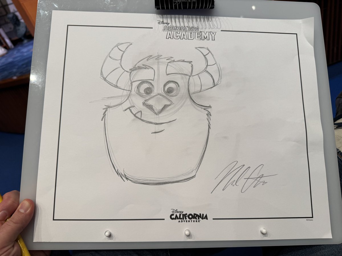 laughingplace's tweet photo. @JamieK40769033 @Disneyland And here’s my attempt at James P. Sullivan! #MonstersInc #AnimationAcademy https://t.co/fiROYP6Xta