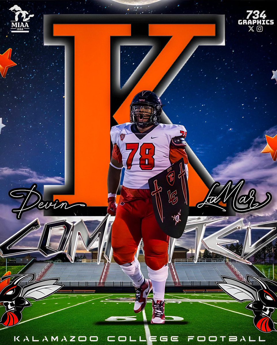 Want to thank God for getting me to this point. Blessed to announce my commitment to <a href="/KzooFootball/">Kalamazoo College Football</a> 
So grateful to be able to continue my career in Football and Track &amp; Field.
<a href="/LC_CHARGERS/">CHURCHILL FOOTBALL</a> <a href="/allen_feigel/">Coach Feigel</a> <a href="/ChurchillDLine/">COACH WAHL</a> <a href="/CHS_Chargers/">Churchill Chargers</a>
