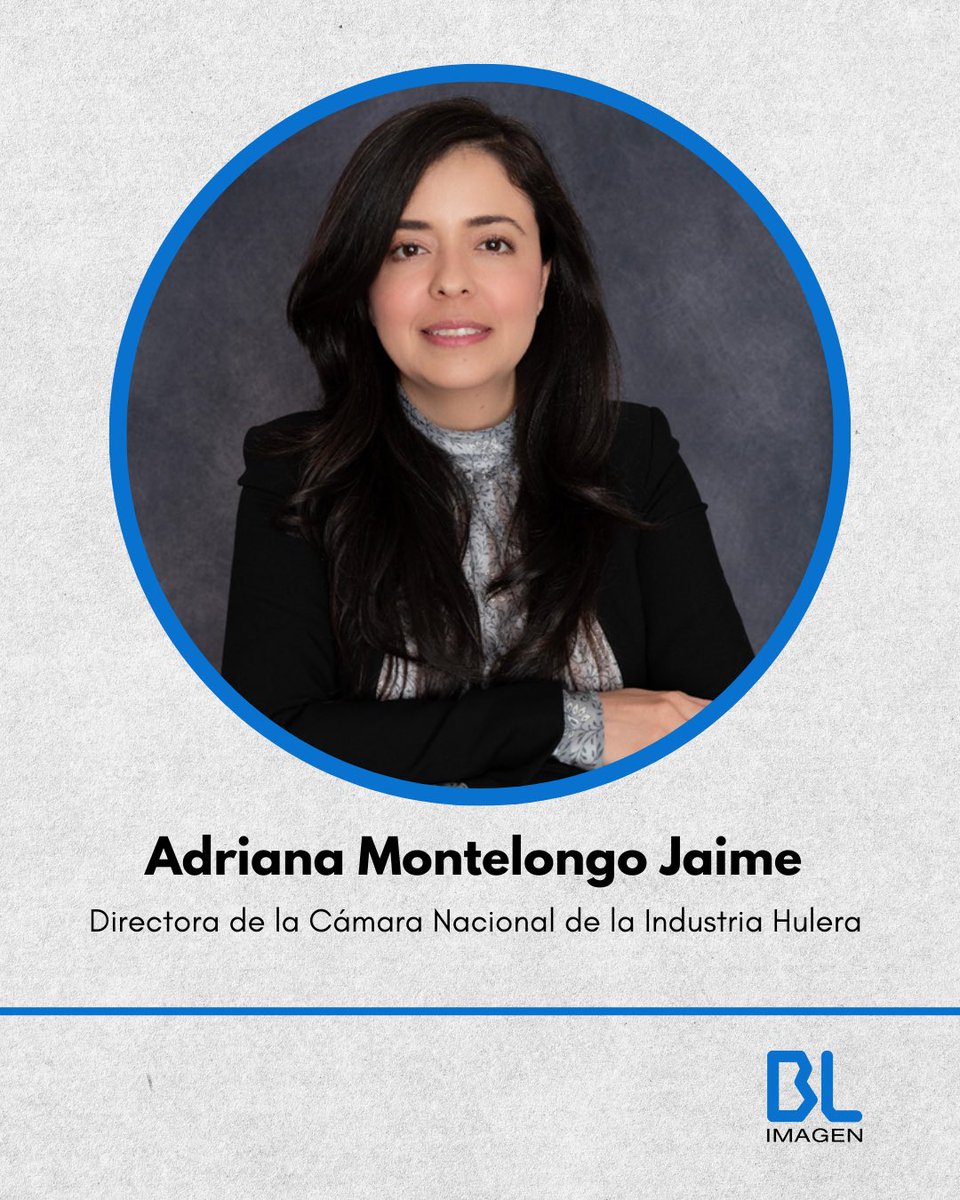 BL_imagen's tweet photo. B&amp;L felicita a Adriana Montelongo Jaime por asumir las funciones como directora de la Cámara Nacional de la Industria Hulera. 
 
Es la primera mujer en ochenta y tres años que dirigirá los destinos de esta institución.
 
Felicitamos a nuestro cliente la CNIH por esta nueva etapa. https://t.co/EhH33qV0ND