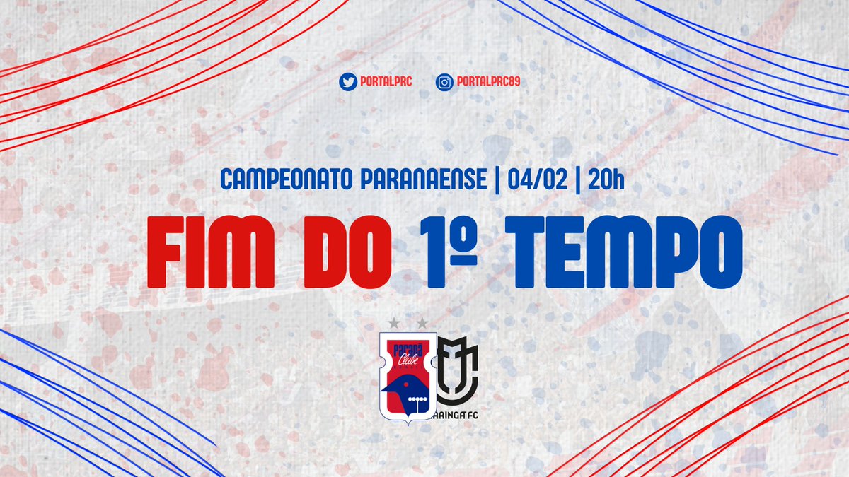 PortalPRC's tweet photo. 50'2T ⏱️ - INTERVALO!
🥅 Paraná Clube 0x0 Maringá
#️⃣ O que vocês acharam do primeiro tempo?
#PRCxMFC | 0-0
#EuNuncaVouTeAbandonar ⚡️ https://t.co/EVMZcsevfx