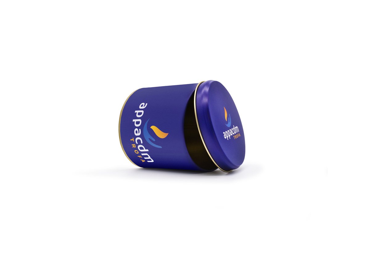 Metalpack3's tweet photo. Embalagem de metal redonda para a APPACDM. 
#metalpack #embaagensdemetal #latademetal #embalagemmetalica #embalagem #marketing #publicidade #design https://t.co/VD0ka2Q2k2