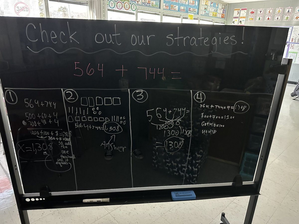 I am LOVING my new glass blackboard, and so are the kids! They were begging me for math problems all day! These 2nd graders are rocking it! <a href="/openupresources/">Open Up Resources</a> <a href="/WBESbears/">Willow Brook Elementary School</a> <a href="/ORSchools/">Oak Ridge Schools</a> <a href="/Cherie50673840/">Cherie</a>
