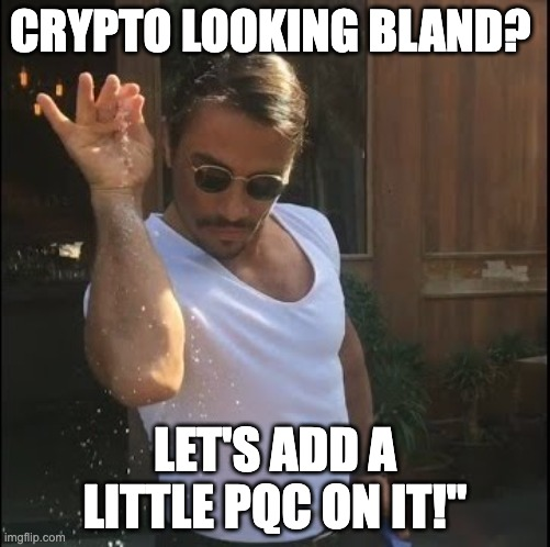 rmhrisk's tweet photo. We don’t suck at cryptography - we suck at managing it. Everyone’s obsessing over PQC algorithms, but the real problem is deployment, key management, and lifecycle. PQC is just another spice - without proper management, it’s just seasoning on bad security. https://t.co/uPpxuV7Db9