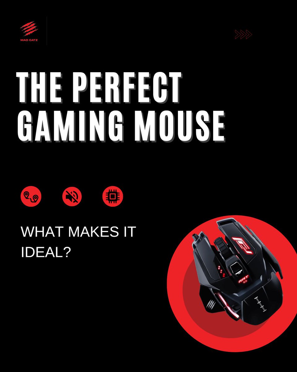 MadCatz's tweet photo. 🖱️ The Perfect Gaming Mouse: What Makes It Ideal? 

What features matter most to you? Share in the comments! 👇

#gamingmouse #pcgamer #madnessisgreatness #pcgaming #geekhack #pc #madcatz #gaming #perfectgaming https://t.co/vLz16T7czF
