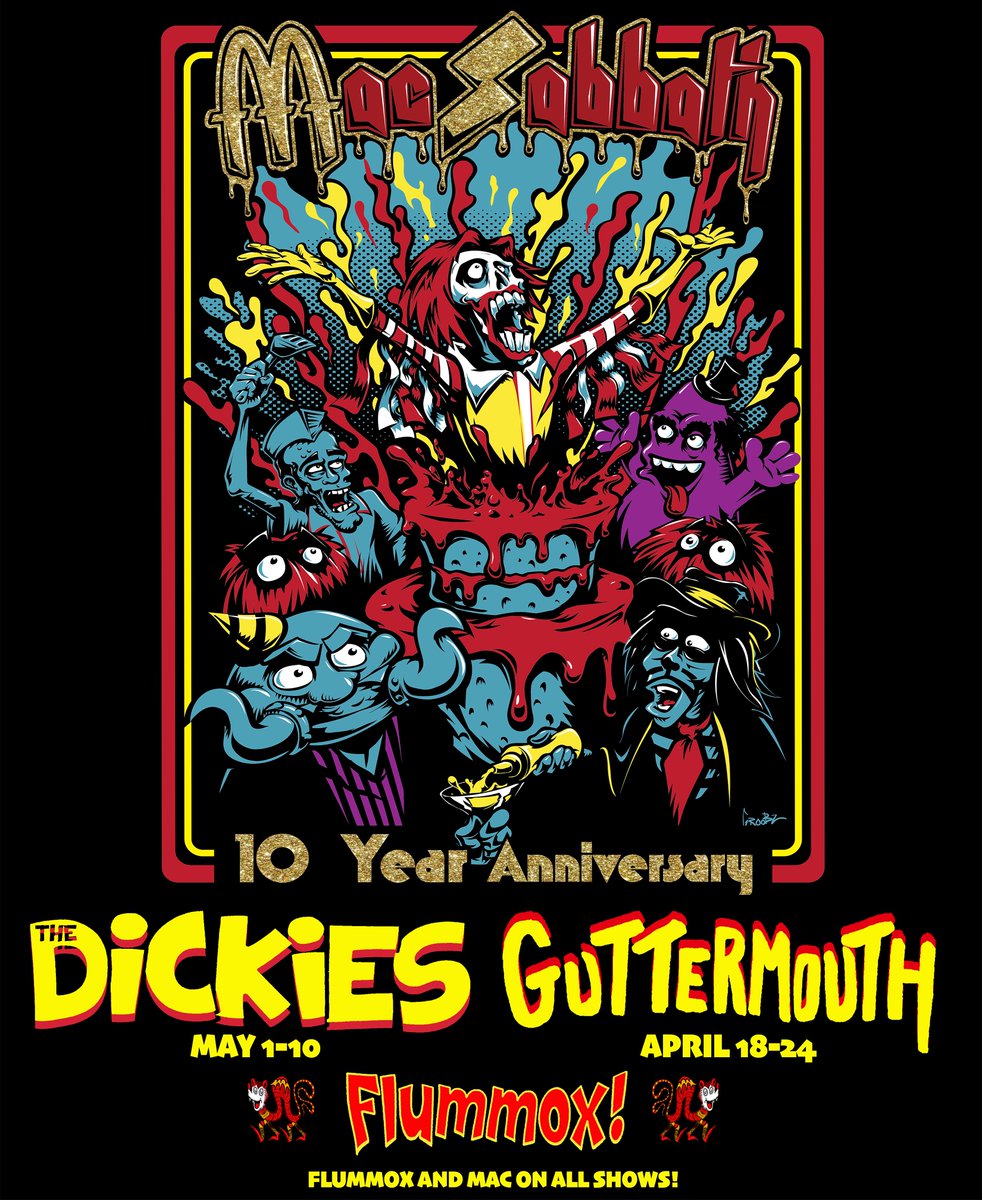 Mac Sabbath (@macsabbath) on Twitter photo LAST leg of the 10 Year Anniversary tour April 18- May 10 2025 TX, LA, AL, NC, PA, NY, MA, CT, OH, MI, IL ALL DATES and TIX on officialmacsabbath.com <a href="/thedickiesband/">The Dickies Official</a> <a href="/guttermouthxxx/">Guttermouthxxx</a> <a href="/flummoxband/">Flummox</a> #macsabbath #thedickies #gutternouth #flummox LAST leg of the 10 Year Anniversary tour April 18- May 10 2025 TX, LA, AL, NC, PA, NY, MA, CT, OH, MI, IL ALL DATES and TIX on officialmacsabbath.com <a href="/thedickiesband/">The Dickies Official</a> <a href="/guttermouthxxx/">Guttermouthxxx</a> <a href="/flummoxband/">Flummox</a> #macsabbath #thedickies #gutternouth #flummox