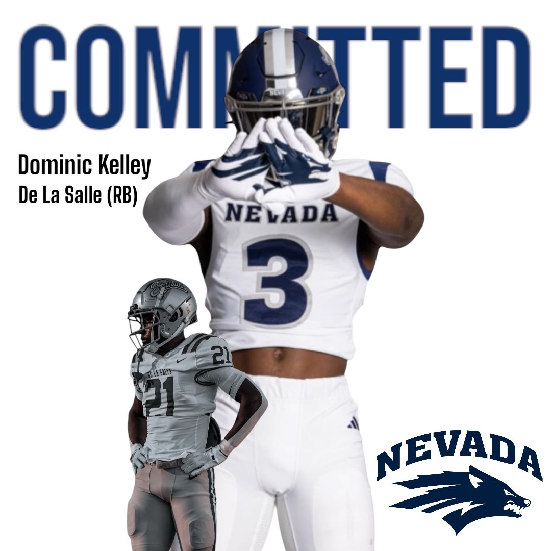 DarrellJonesRep's tweet image. Huge congrats and proud of our guy Dominic Kelley committing to University of Nevada 🏈 @DominicKelley21 @NevadaRecruits @NevadaFootball