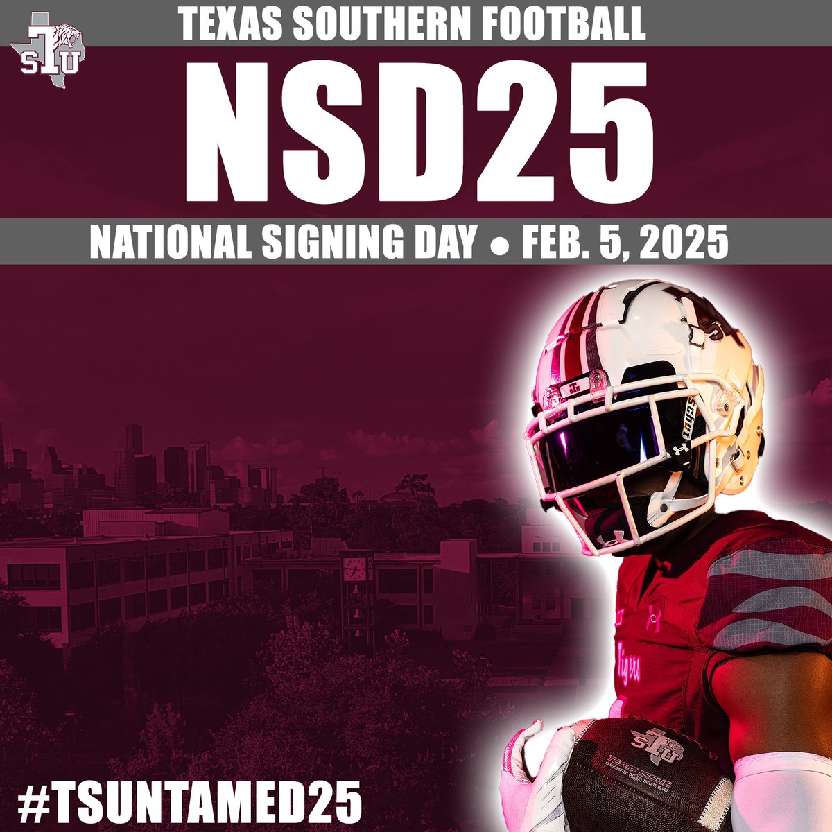 Less Than 24 Hours❗️⏳ 

Be on the lookout and help welcome your new additions to Texas Southern Football❗️

#NSD25 #TSUntamed25 #TheSauceU