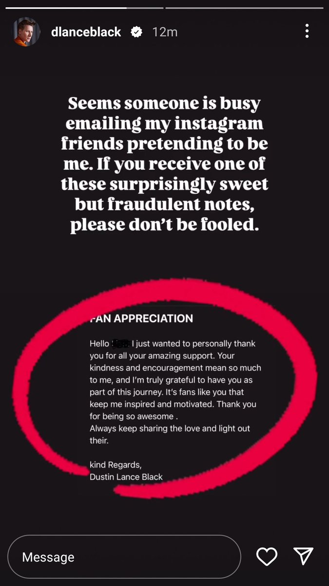 Thank You, Lance tweet media