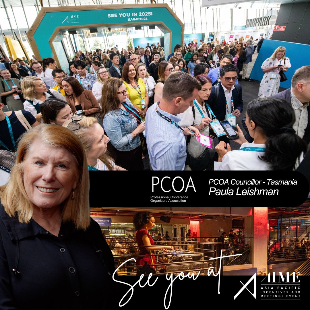 pcoasn's tweet photo. The countdown is on - #AIME2025 has our community buzzing with anticipation! #PCOA Councillor, Paula Leishman is ready to build new #relationships, #reconnect with old friends, and dive into the cutting-edge trends shaping our industry #evenprofs #businessevents  #aime #events https://t.co/kTn26Ix16I