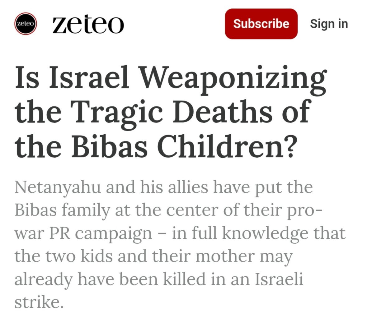 Instead of condemning Hamas for barbarically abducting a 9-month year old and a 4-year old, Anti-Israel extremists are accusing Israel, not Hamas, of “weaponizing” the hostages. 

Since October 7th, there’s been a concerted campaign to invert the moral universe, turning the