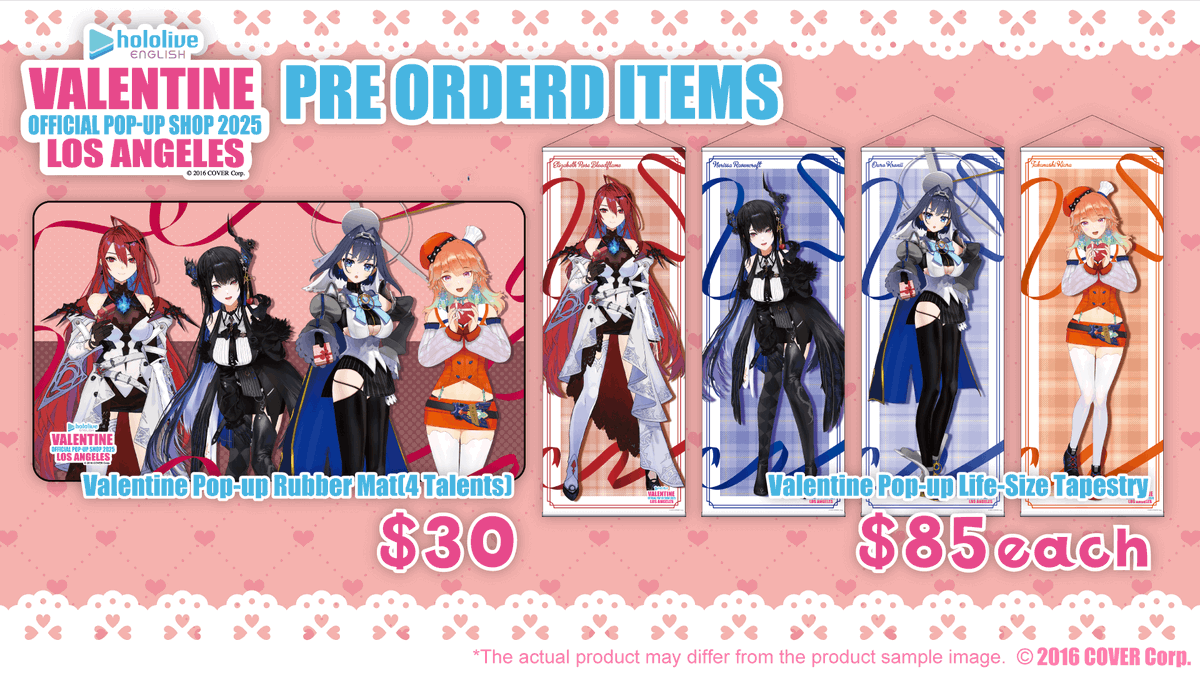 ✨本日開催！／ 🐔⏳🎼💄💀 holoEN バレンタインポップアップストア