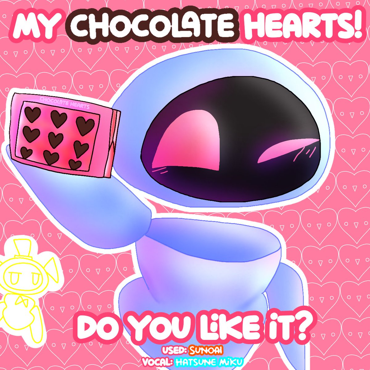 BluMusicness's tweet photo. 早めのバレンタインデーに向けて近日登場！
#song #VOCALOID #SunoAI #ibisPaintX #ValentinesDay #valentinessong https://t.co/tatQahrLYo