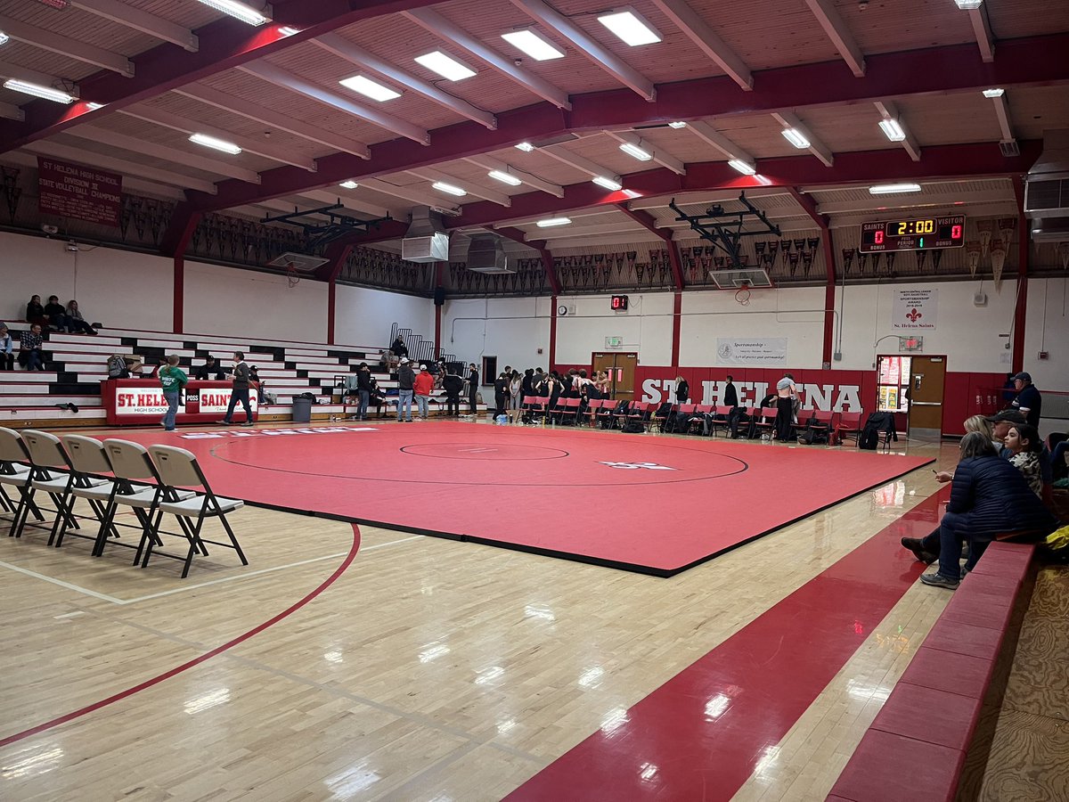 SHHSsaints's tweet photo. SHHS Wrestling about to begin. Let’s go SAINTS! https://t.co/Hwc9F9zggz