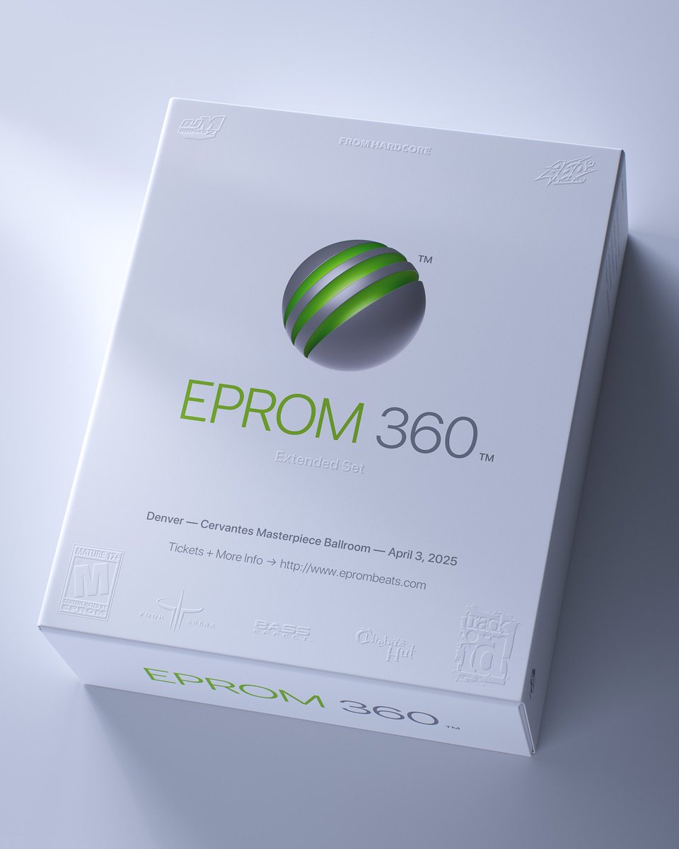 eprombeats's tweet photo. EPROM 360™ — EXTENDED SET — DENVER — APRIL 3 

Tickets on sale Friday at 10AM MDT  —   Pre-sale Signup: https://t.co/1PKDeDNbab https://t.co/FaTilVrXJB