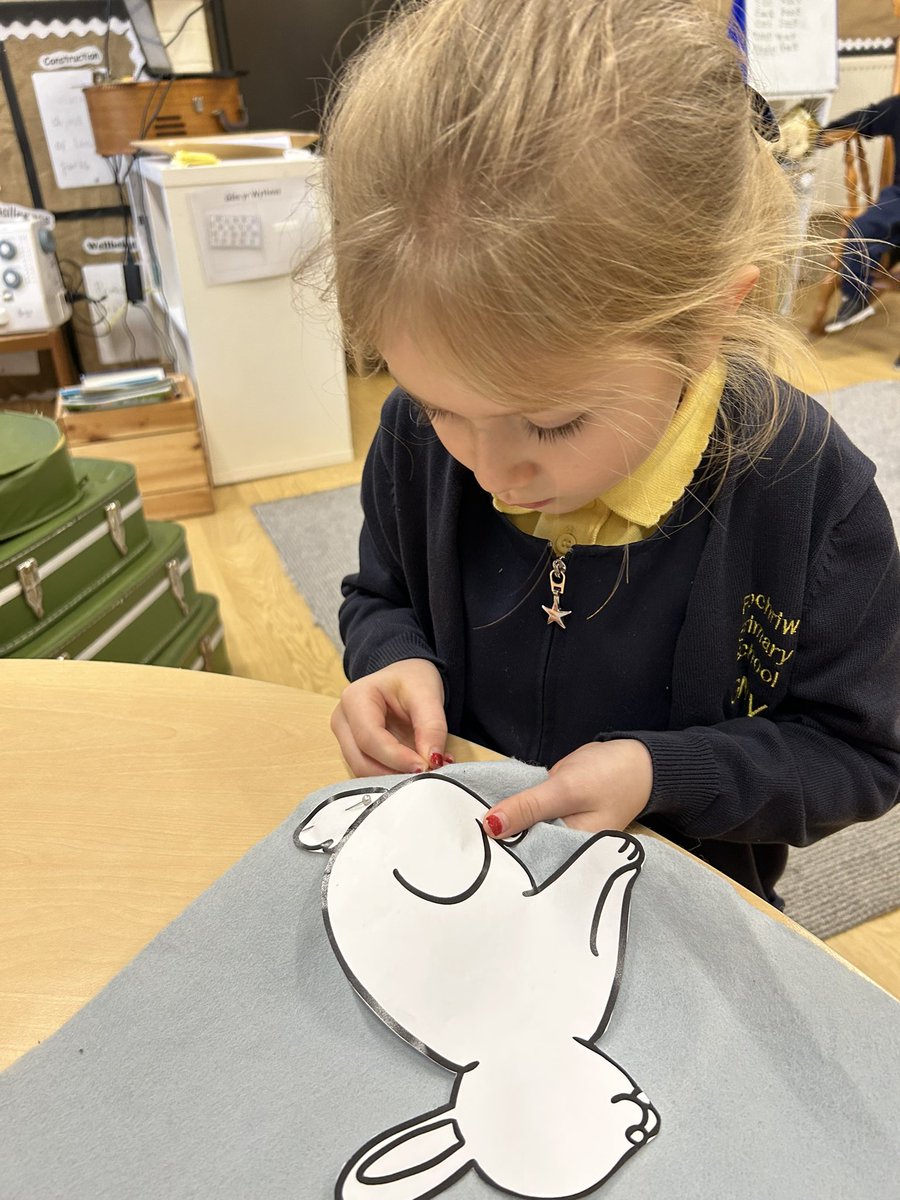 FMrsbaker's tweet photo. As we sequenced the Great Race story we realised that one of the character toys was missing. This #creativeenterprising individual decided we should make one. With just a little help to cut out her shape, she got on and created a fabulous learning resource. @fcwpa https://t.co/vnEMtBzL1T