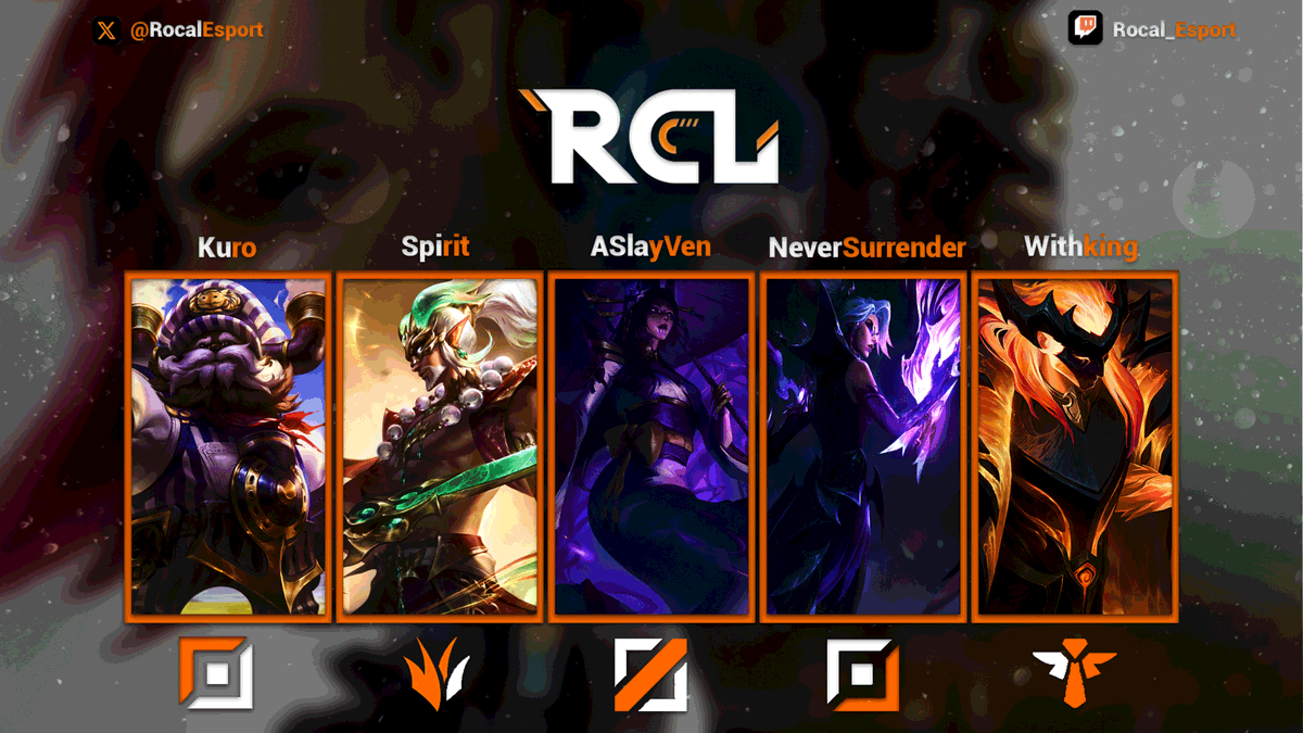 🎉Annonce 🎉

Nous sommes fiers de vous annoncer notre nouveau Roster LOL . ⚡️

Merci d'accueillir notre roi de la faille de l'invocateur 👑
#RCLWIN