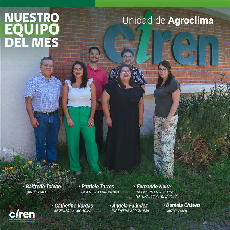 CIREN_CHILE's tweet photo. ☀️⛅️La Unidad de #Agroclima de Ciren genera y proporciona información territorial, estratégica e integrada, a los tomadores de decisión, respecto del estado actual de los #suelos de Chile mediante los estudios agrológicos y clima por medio de los distritos agroclimáticos. https://t.co/zeMCwgvQM1