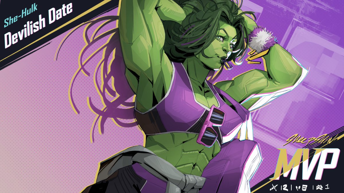 sheep_shin's tweet photo. She-Hulk Marvel Rivals Alt Skin https://t.co/DZMv6ry4Sd