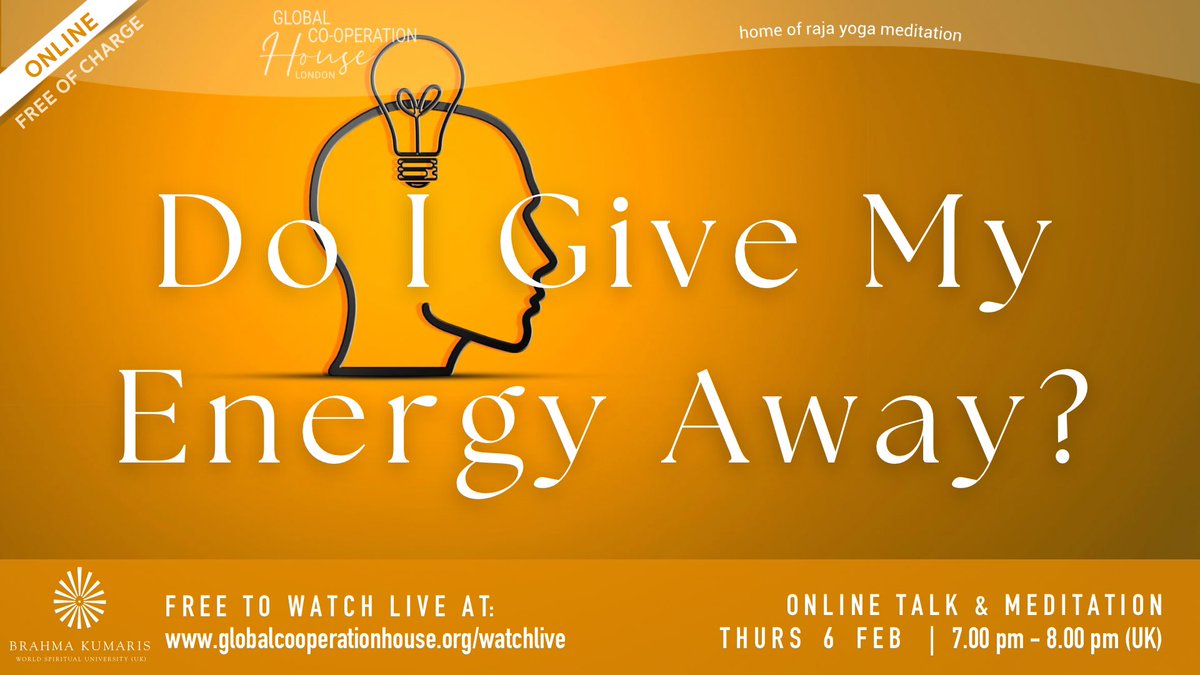 BKLondonGCH's tweet photo. Do I Give My Energy Away?
#ThursdayTalkSeries
Thursday 5th February, 7-8pm
Watch: https://t.co/CNKJXgKbCI
Join #JohnMcConnel a stress management coach, to explore how to protect, recharge & save our energy.
#FabFebruary
#lifestyle
#FreeEvent
https://t.co/y7jf8DDMQG Join https://t.co/fL73u2TiA1