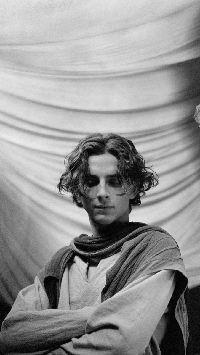 timothée chalamet on the set of dune (2021)