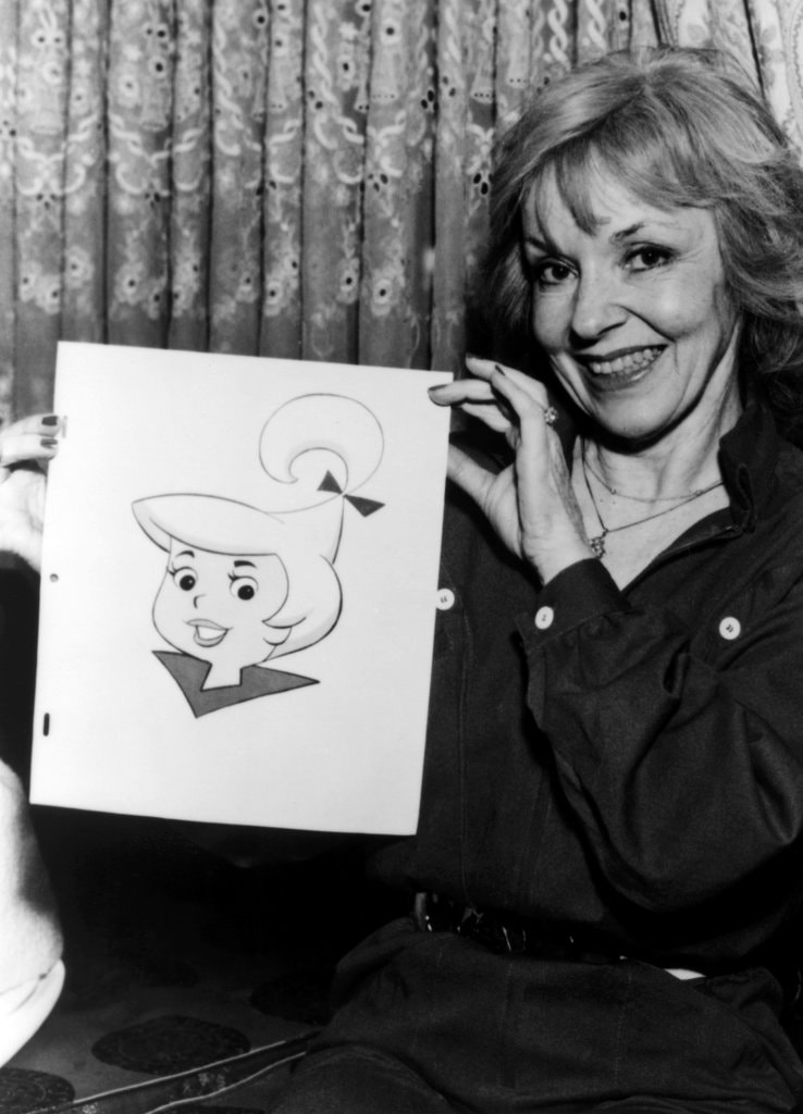 NLCarolynMuse's tweet photo. Remembering radio and voice actress Janet Waldo, who was born #OTD (February 4th) in 1919. #MeetCorlissArcher #TheJetsons #TheFlintstones #PreciousPup #TheSpaceKidettes #Shazzan #WackyRaces #ThePerilsofPenelopePitstop #CattanoogaCats #JosieandthePussycats #Jeanie #TheSmurfs https://t.co/nVPjkPTQRZ