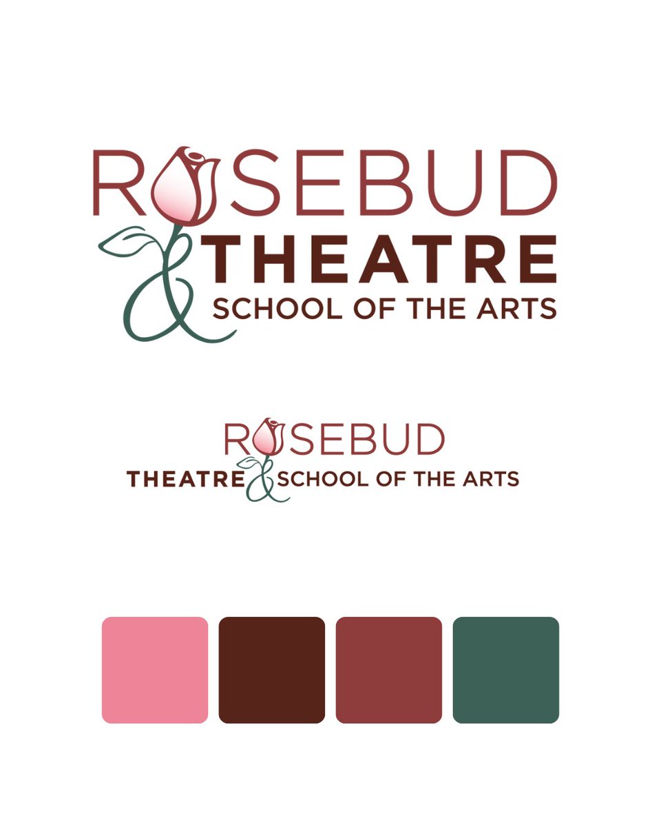 Introducing the new brand identity of Rosebud Theatre &amp; School of the Arts! Our bold, modern logo honors our rich history while reflecting the full scope of what we do— performance, education, and hospitality. #RosebudTheatreandSchooloftheArts