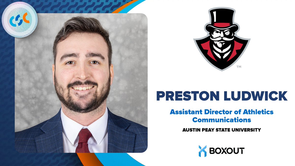 College Sports Communicators Jobs & Transactions (@csccareers) on Twitter photo Congratulations to Preston Ludwick 🙌
Hired ➡️ Assistant Director of Athletics Communications
📍- <a href="/letsgopeay/">Austin Peay Governors</a> Congratulations to Preston Ludwick 🙌
Hired ➡️ Assistant Director of Athletics Communications
📍- <a href="/letsgopeay/">Austin Peay Governors</a>