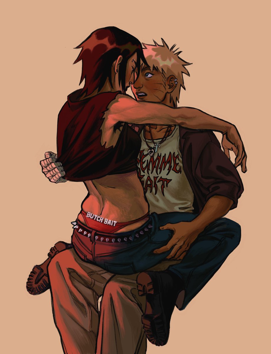 butchnaruto's tweet image. they&apos;re baited alright 💘 #narusasu