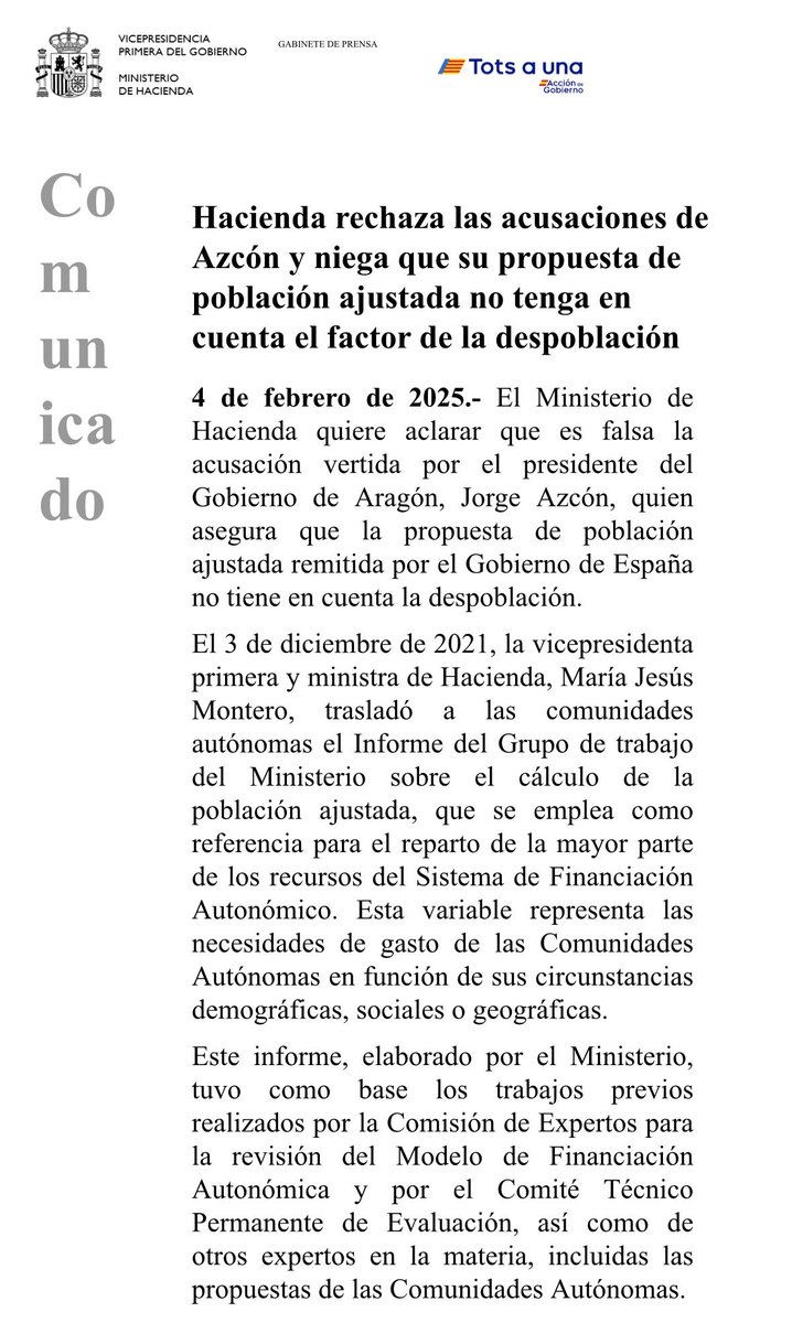 aragonpsoe's tweet photo. Acompáñame en esta historia 🤦🤦‍♀️

1️⃣ Hacienda plantea un documento de trabajo sobre financiación autonómica

2️⃣ Los presidentes del PP eliminan la despoblación

3️⃣ @Jorge_Azcon le echa la culpa a Hacienda y a @Pilar_Alegria 

No es que no se entere. Es que miente
#AzcónNoMientas https://t.co/mHWFPFsxTE