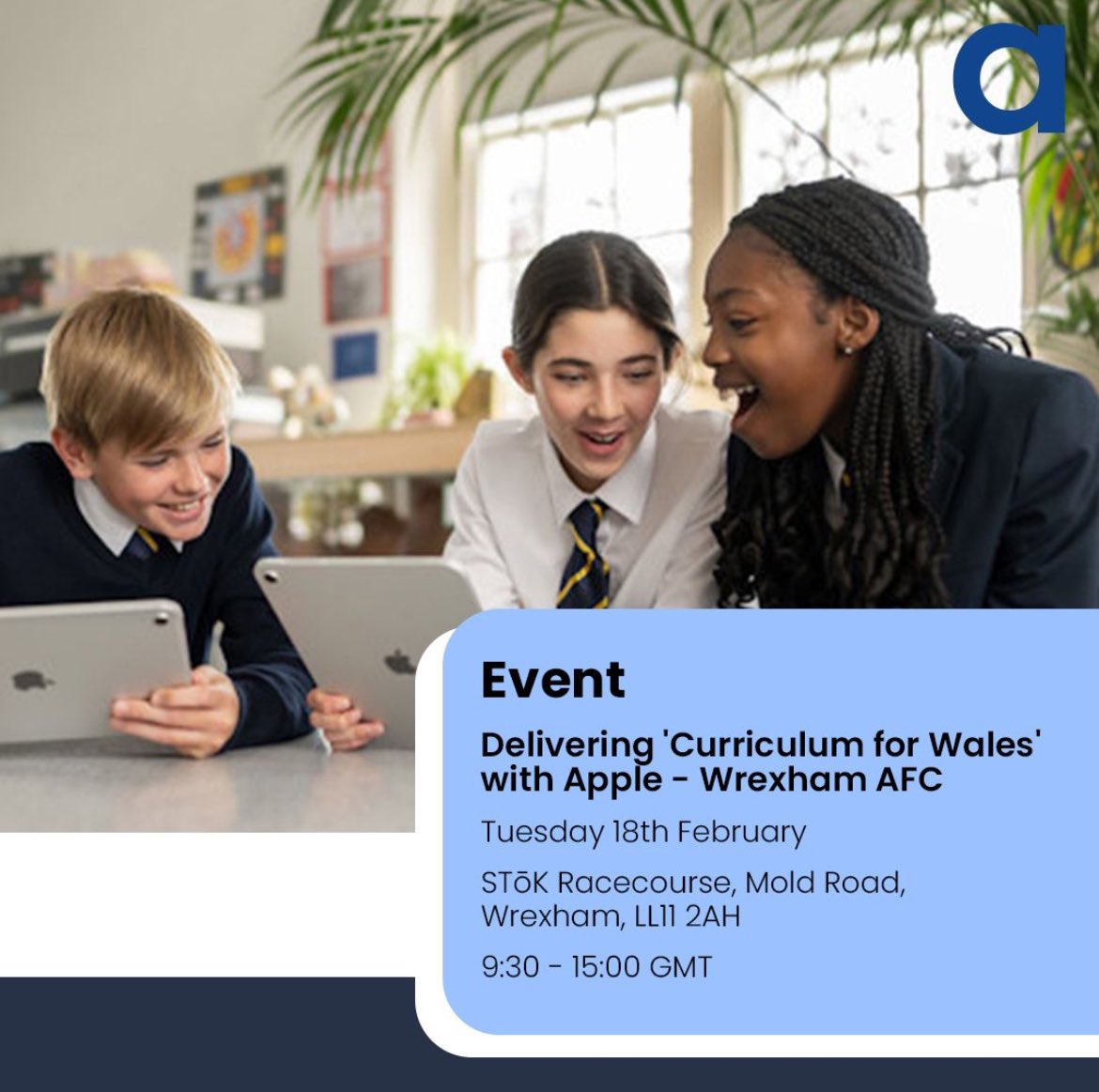 Sean Powell (@sp_digi) on Twitter photo Delivering ‘Curriculum for Wales’ with Apple - Tuesday 18th February, The Racecourse, Wrexham
eventbrite.co.uk/e/delivering-c…
Join me and <a href="/academia_group/">Academia The Technology Group</a> for an exciting FREE event exploring Apple technology and its power to bring CFW to life! It promises to be a top day! Delivering ‘Curriculum for Wales’ with Apple - Tuesday 18th February, The Racecourse, Wrexham
eventbrite.co.uk/e/delivering-c…
Join me and <a href="/academia_group/">Academia The Technology Group</a> for an exciting FREE event exploring Apple technology and its power to bring CFW to life! It promises to be a top day!