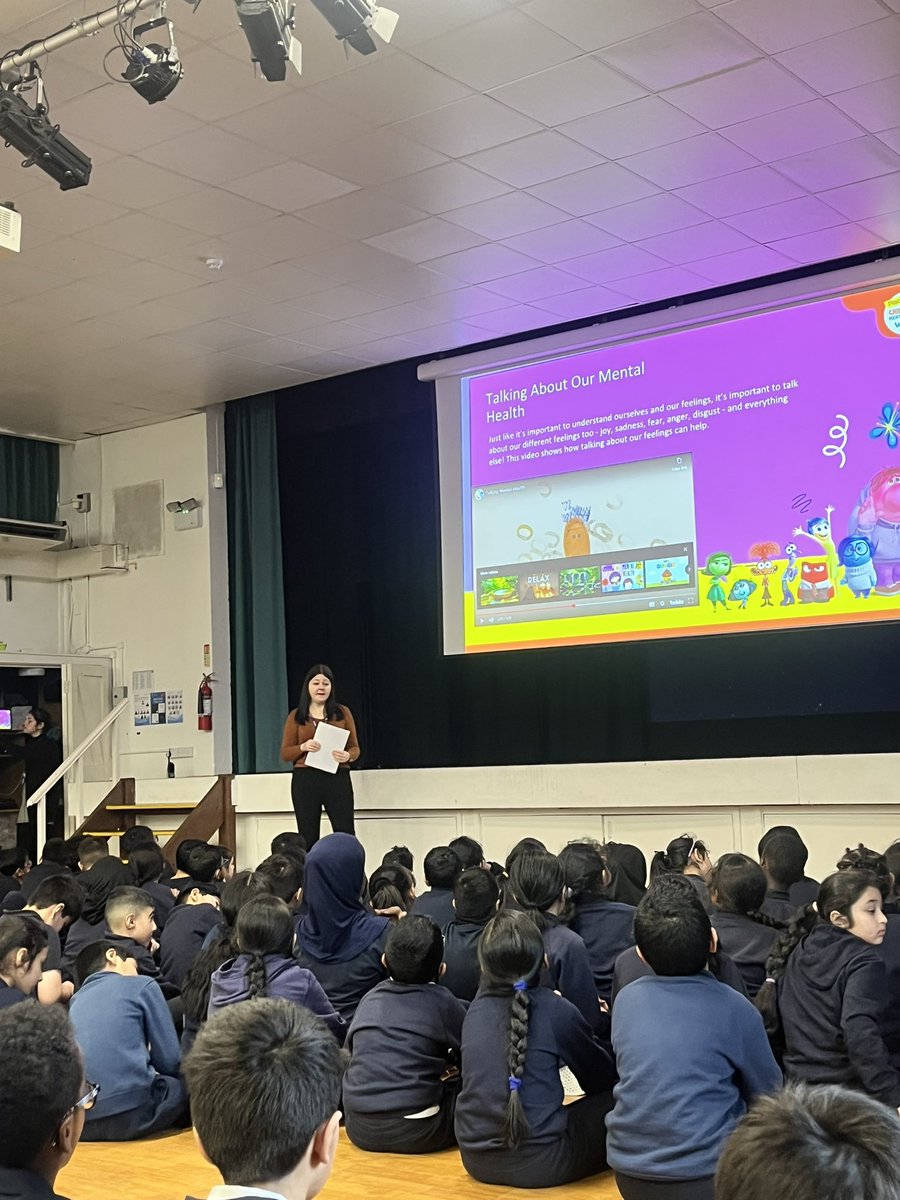 As part of <a href="/Place2Be/">Place2Be</a> children’s mental health week, we had an amazing assembly led by the lovely Amy! We learnt about the importance of talking about our emotions.

<a href="/arkvicprimary/">Ark Victoria Primary</a> <a href="/ArkPastoral/">ArkVicPastoral</a>