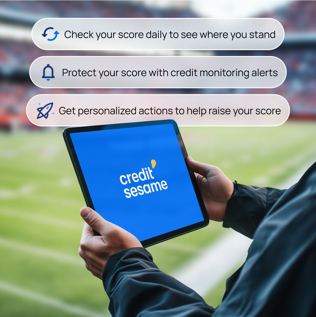 The big game is all about strategy - and so is managing your credit! 🏈 With Credit Sesame, you'll have a game plan so good you wont be tempted to toss your tablet 😅 Stick to this play-by-play for less fumbles and more credit wins! 🎉

#SuperBowl #SuperBowlLIX #NFL
