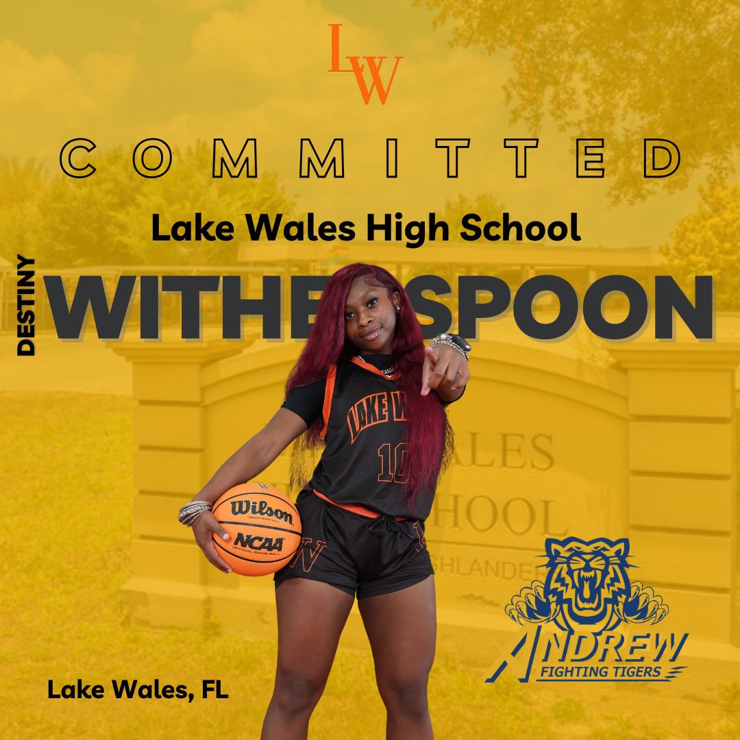 Please help us welcome our newest Fighting Tiger Destiny Witherspoon from Lake Wales High School in Florida. #AndrewWBB