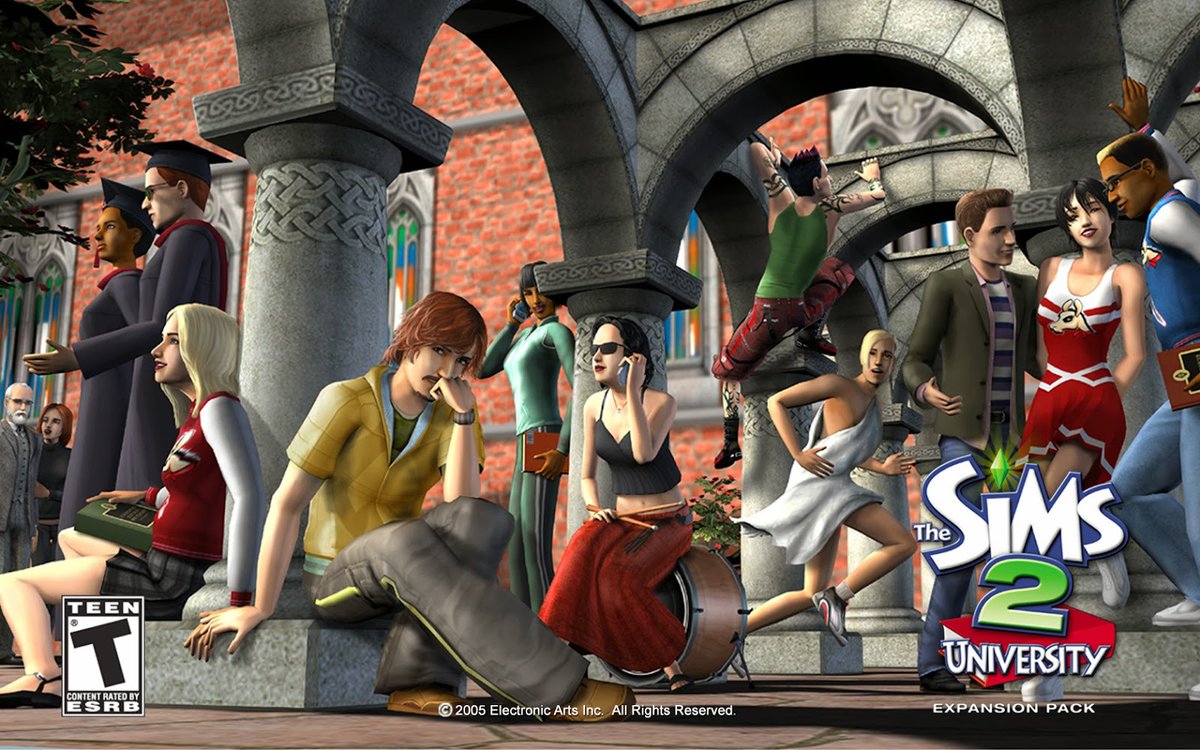Sims_Nostalgia's tweet photo. The Sims 2 University (2005) https://t.co/YLhSsi8lzI