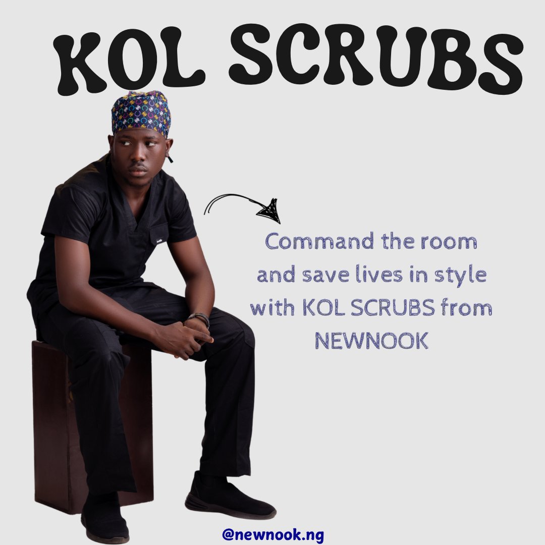 newnook_ng's tweet image. A scrub set that means business! 

👔 The KOL Scrubs deliver sharp structure, all-day comfort, and a sleek design. 

Who else loves a polished work look? ✨

Price: 23,000 naira (S-XL) ⚡️⚡️⚡️⚡️

 #KOLPower #SmartScrubs #NewNookFashion"
