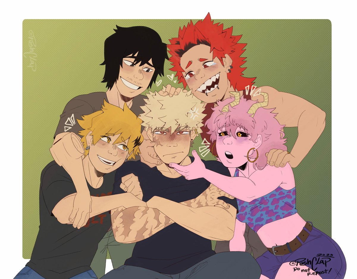 pushclapp's tweet image. I just wanted to draw bakusquad comforting katsuki, I love them so much ✨️ (I had to upload it again :"D)

#bakusquad