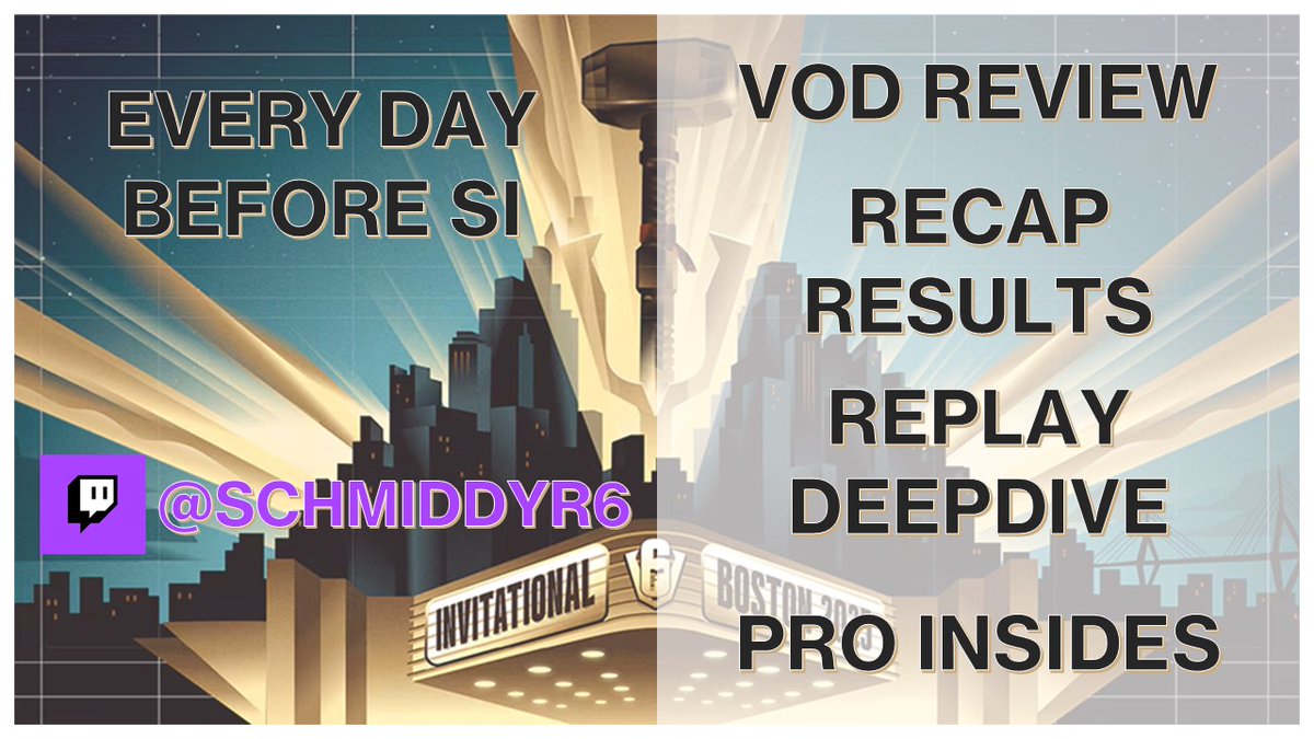 ANNOUNCEMENT

Starting tomorrow, I will be doing a pre-invitationals stream to recap the previous day's results and talk about the day ahead. I will be doing VOD reviews, looking at match replays and giving interesting insights from a coach/analyst perspective.