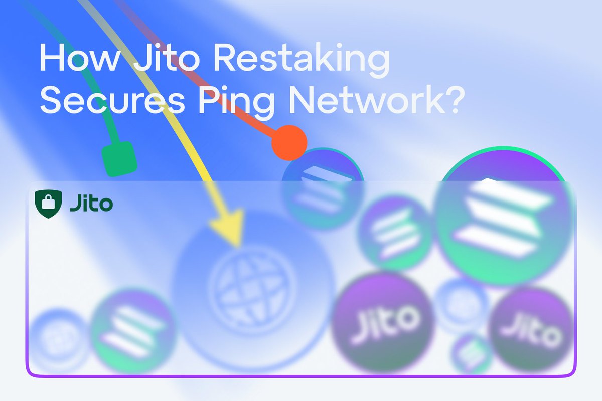 PingNetwork_io's tweet photo. How Jito Restaking Secures Ping Network

Ping is leveling up security, decentralization, and scalability with @jito Restaking and the NCN

This integration ensures Ping runs at peak efficiency and stays resilient under real-world demand

Here’s why it matters 🧵 https://t.co/7rbtHTtb8o