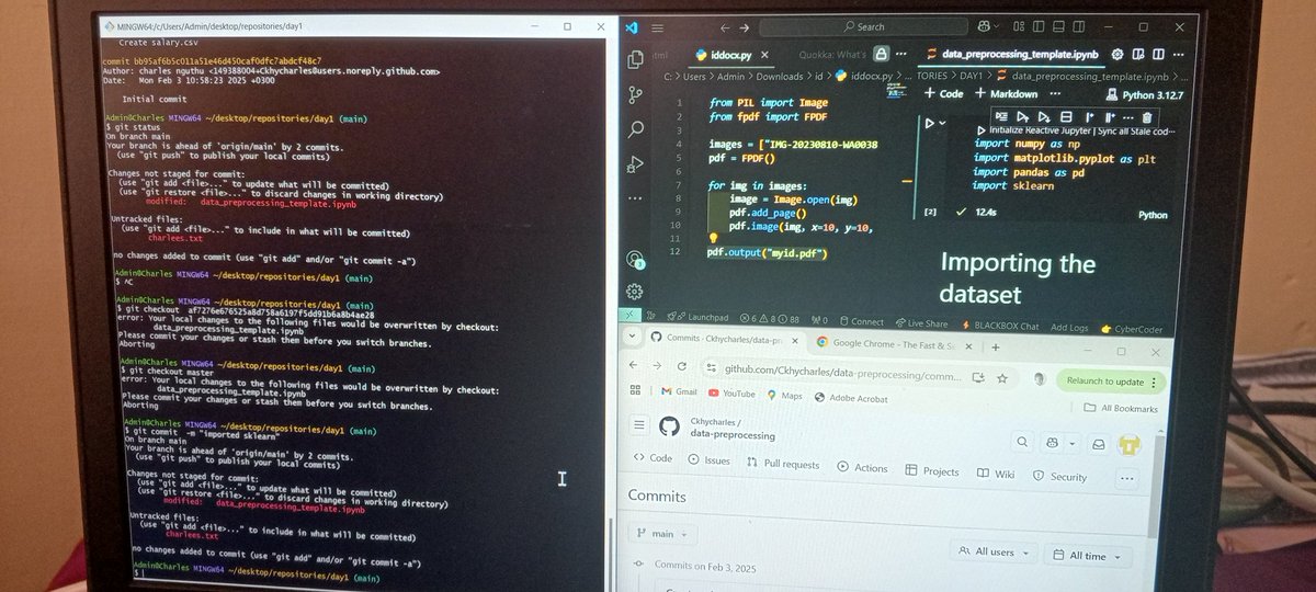 Ckhycharles5's tweet image. I used the cheatsheet to push my python project to GitHub 
#machinelearning
#gitcheatsheet