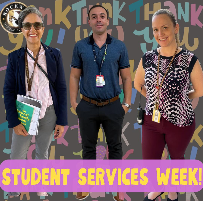 rmsfalcons's tweet photo. THANK YOU! To our incredible Student Services Team! Please thank Ms. Perdomo, Mr. Martell and Ms. Arana when you see them on campus this week! #CRORockway @StdtSvcsMDCPS @MDCPS_MHS https://t.co/d4awRbzMfq