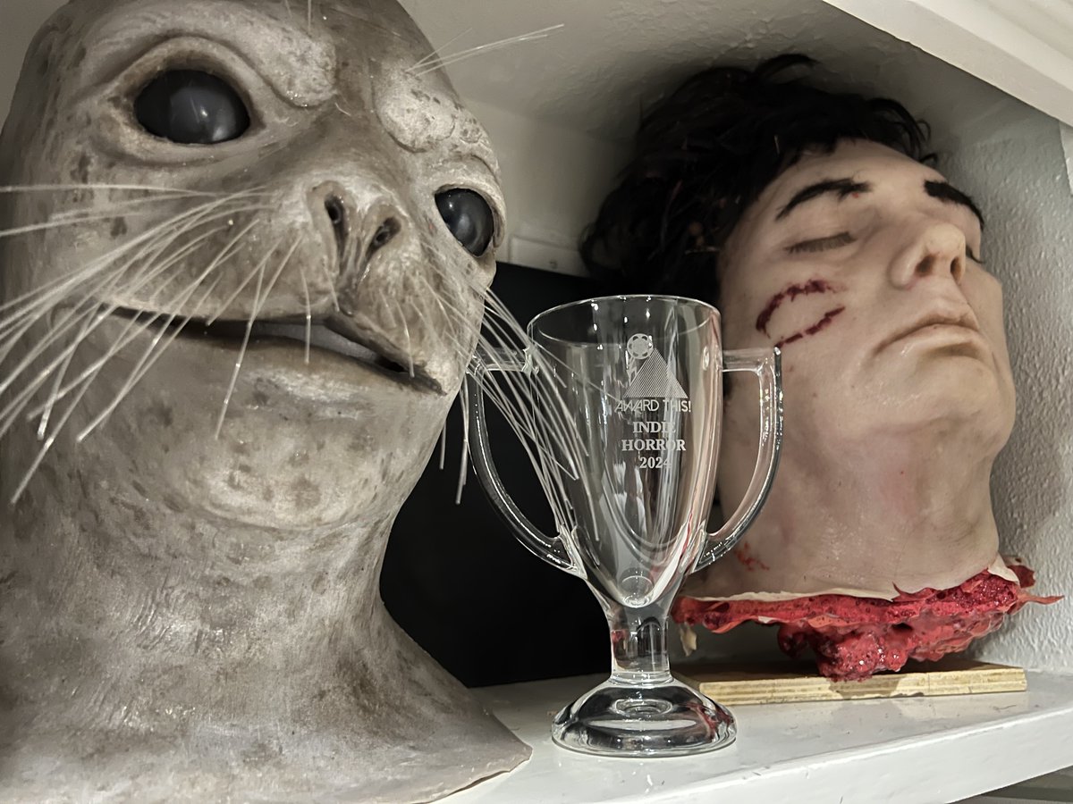LarryWCarrell's tweet image. The Quantum Devil wins! @FilmThreat @AwardThis   Best Indie Horror Film of 2024! This is truly a great honor!  This award is going on my trophy shelf right between the severed head of Sheriff Maddox and Nikto the Seal Man!