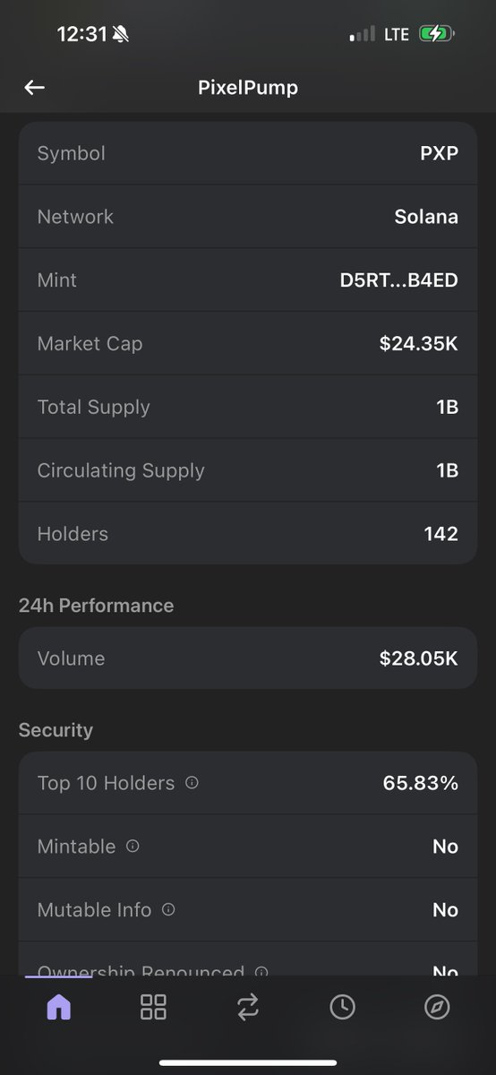 I like projects with utility or use case. Found @PixelPump_io a few seconds ago. Only 142 holders 28.K marketcap. I posted it in my telegram First. 

Already 40% 🚀

Dextools Socials &amp; Coingecko incoming!

CA: D5RT1EHnCQAHfHFnsXVJ8qSiTCehBDAd64q6q2t7B4ED

Invest at your own risk